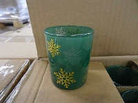 Partylite - p95734g - minted snowflakes tealight holder (600x) - afbeelding 1 van  2