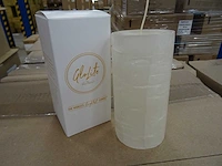 Partylite - ul3610 - white unscented glolite pillar candle (180x)