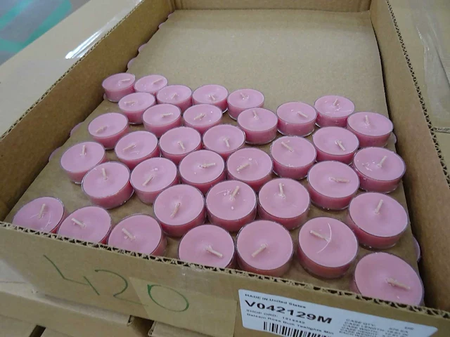 Partylite - v042129m - balsam rose tealight (3456x) - afbeelding 1 van  2