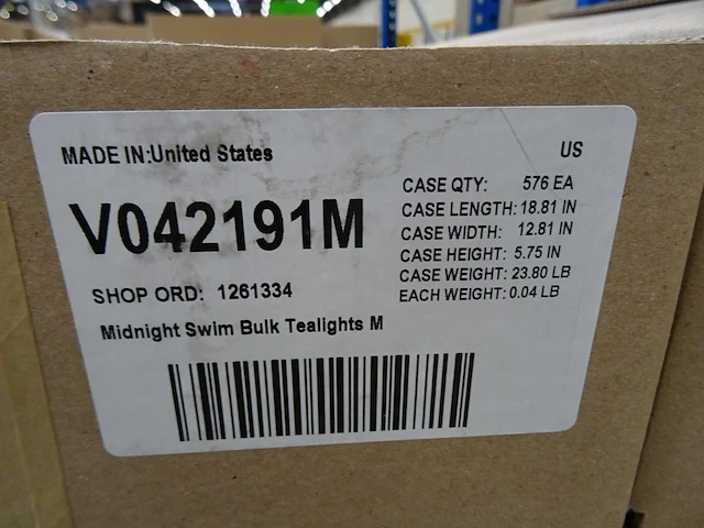 Partylite - v042191m - midnight swim tealight (1050x) - afbeelding 3 van  3