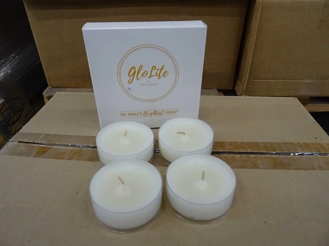 Partylite - v091044 - glolite olive grove large tealight set (1800x) - afbeelding 1 van  4