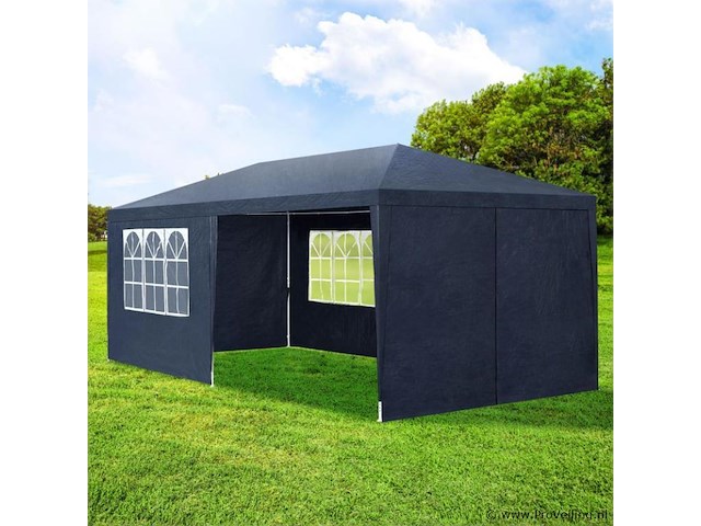 Partytent 3 x 6m blauw - afbeelding 6 van  13