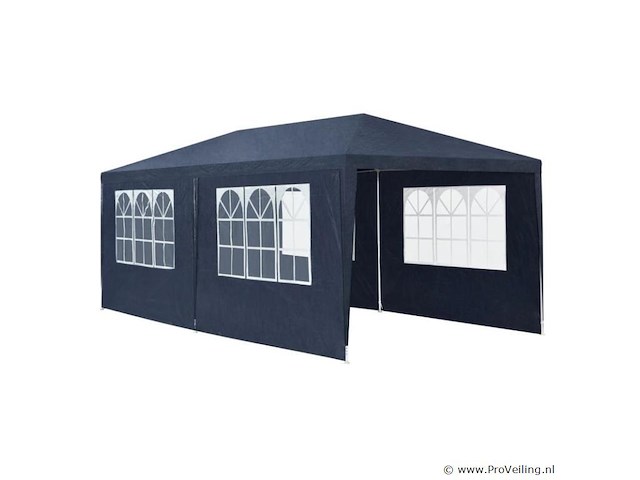 Partytent 3 x 6m blauw - afbeelding 12 van  13