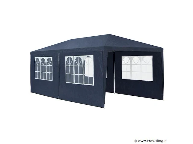 Partytent 3 x 6m blauw - afbeelding 12 van  13