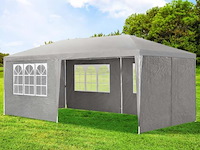 Partytent 3 x 6m grijs - afbeelding 6 van  13