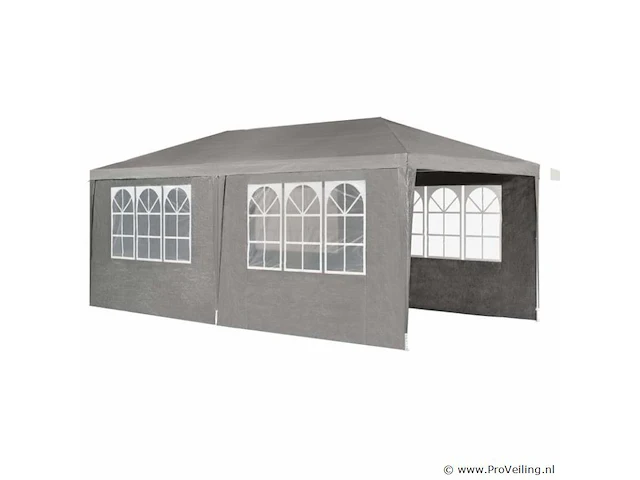 Partytent 3 x 6m grijs - afbeelding 12 van  13