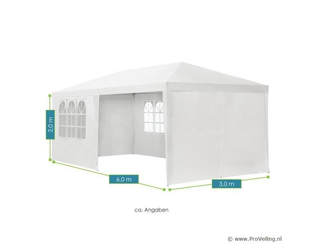 Partytent 3x6 m - afbeelding 5 van  11