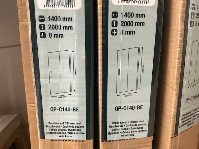 Pasa cuadra qp-c140-be douche nisdeur - afbeelding 4 van  4