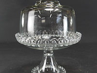 Pasabahce patisserie kristallen taartplateau met stolp - afbeelding 2 van  5