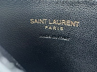 Pasjeshouder, saint laurent paris, quilted leather, zwart - afbeelding 2 van  3