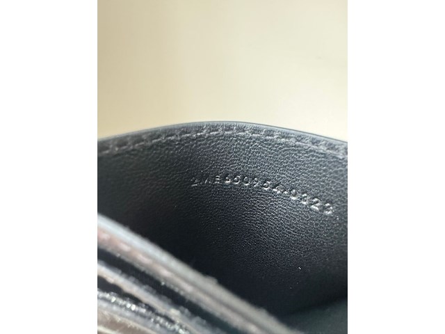 Pasjeshouder, saint laurent paris, quilted leather, zwart - afbeelding 3 van  3