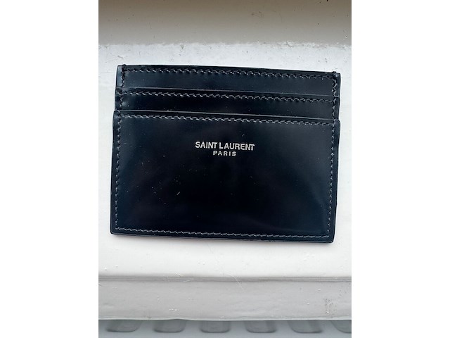 Pasjeshouder saint laurent paris, zwart - afbeelding 1 van  4