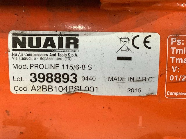Paslode - 2015 - proline 115 silent - luchtcompressor - afbeelding 4 van  4