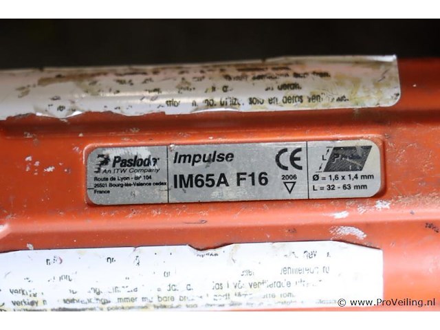 Paslode impulse afwerknagelapparaat im65a f16 916275 - afbeelding 4 van  9