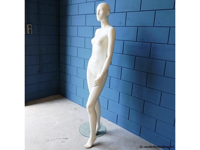 Paspop op glazen standaard - afbeelding 3 van  5