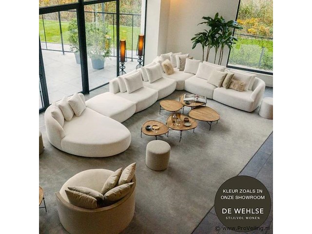 Passe partout pommeline hoekbank - afbeelding 6 van  7