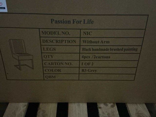 Passion for life nic eetkamerstoel (4x) - afbeelding 6 van  6