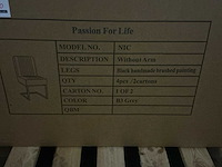 Passion for life nic eetkamerstoel (4x) - afbeelding 6 van  6
