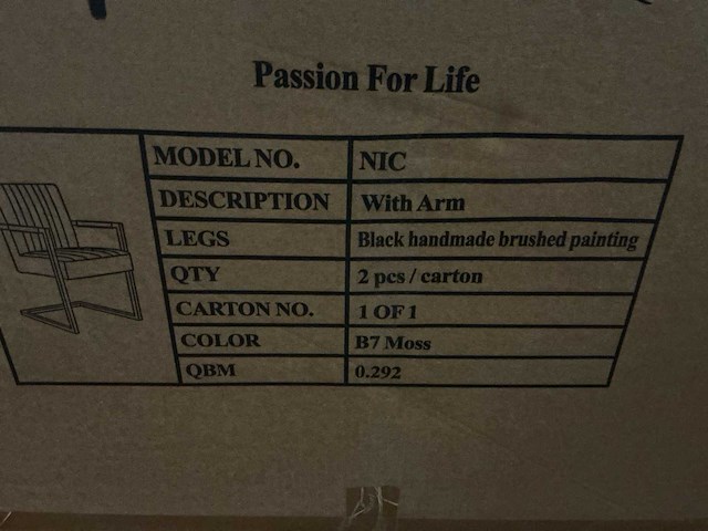 Passion for life nic eetkamerstoel (4x) - afbeelding 5 van  5