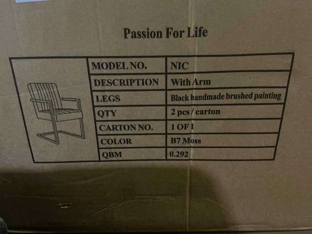 Passion for life nic eetkamerstoel (4x) - afbeelding 4 van  4