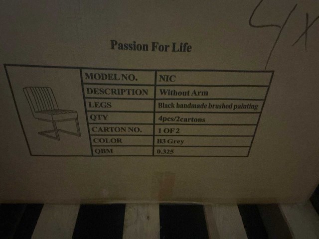 Passion for life nic eetkamerstoel (4x) - afbeelding 5 van  6