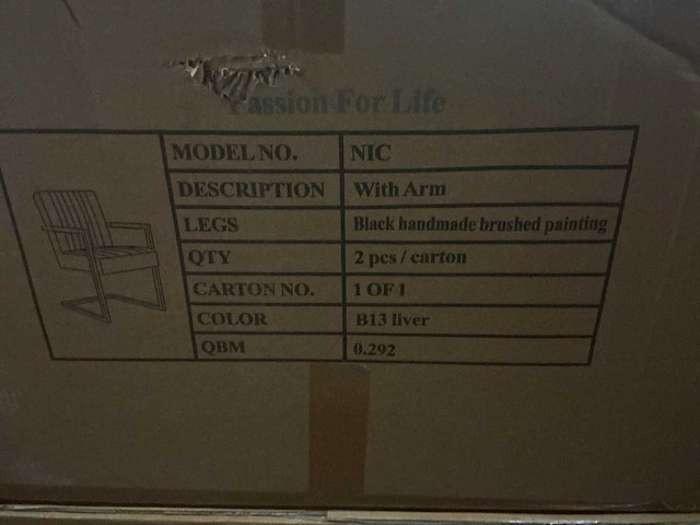 Passion for life nic eetkamerstoel (6x) - afbeelding 6 van  6