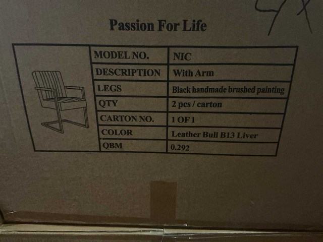 Passion for life nic eetkamerstoel (6x) - afbeelding 4 van  5