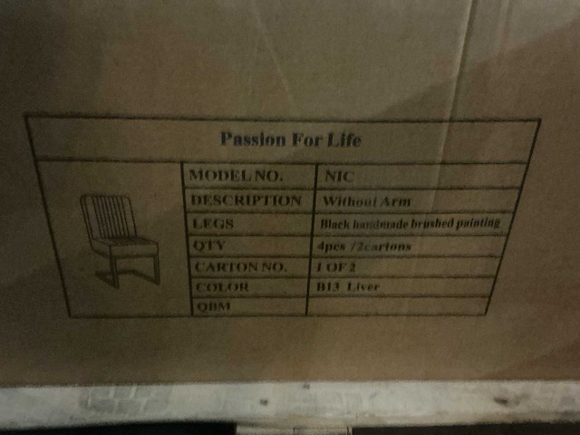 Passion for life nic liver eetkamerstoel (6x) - afbeelding 4 van  5