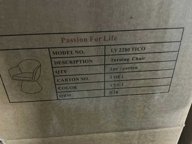 Passion for life tico lv 2280 eetkamerstoel (6x) - afbeelding 4 van  4