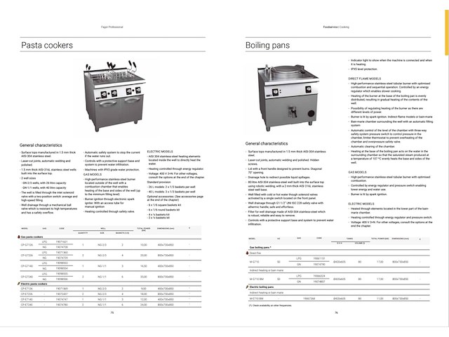 Pastakoker, fagor, cp-e7140, rvs, 2024 - afbeelding 2 van  3