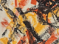 Pastel op papier, theo wolvecamp, abstracte compositie "cobra" - afbeelding 4 van  6