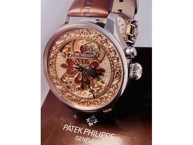 Patek philippe horologisch kunstwerk - polshorloge met antiek uurwerk serienummer 127697 - afbeelding 5 van  12