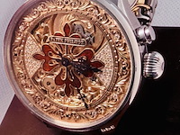 Patek philippe horologisch kunstwerk - polshorloge met antiek uurwerk serienummer 127697 - afbeelding 5 van  12