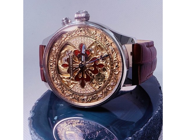 Patek philippe horologisch kunstwerk - polshorloge met antiek uurwerk serienummer 127697 - afbeelding 6 van  12