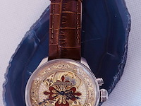 Patek philippe horologisch kunstwerk - polshorloge met antiek uurwerk serienummer 127697 - afbeelding 10 van  12
