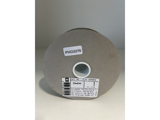 Patentketting op rol materiaal: messing (geelkoper. roestvrij) - afbeelding 3 van  5