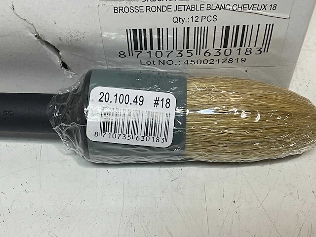 Patentkwast wit haar 18 (36x) - afbeelding 4 van  5
