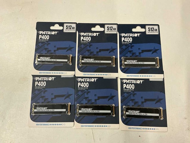Patriot p400 pcie gen4 x4 m.2 512gb (6x) - afbeelding 1 van  2