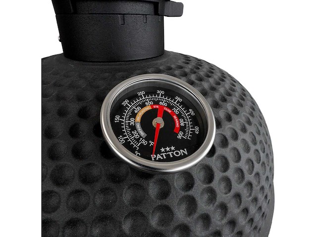 Patton - premium kamado 21 inch matzwart ( 55cce321) - afbeelding 8 van  11