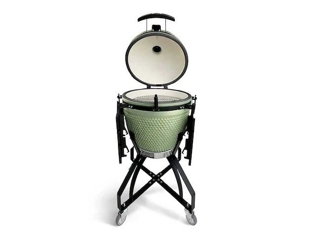Patton - premium kamado 21 inch olijfgroen ( 55cce322) - houtskool bbq - afbeelding 4 van  5