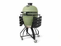 Patton - premium kamado 21 inch olijfgroen ( 55cce322) - houtskool bbq - afbeelding 4 van  12