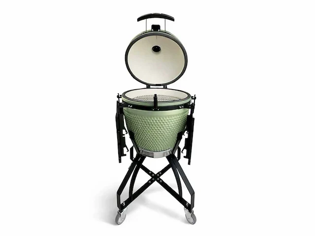 Patton - premium kamado 21 inch olijfgroen ( 55cce322) - houtskool bbq - afbeelding 10 van  12