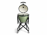Patton - premium kamado 21 inch olijfgroen ( 55cce322) - houtskool bbq - afbeelding 10 van  12