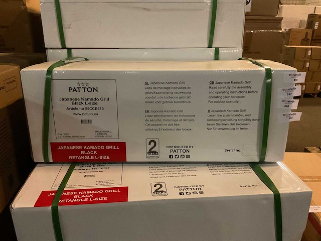 Patton japanese shichirin grill rechthoek large (55cce510) - afbeelding 3 van  4