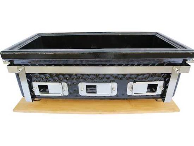 Patton japanese shichirin grill rechthoek large (55cce510) - afbeelding 8 van  9