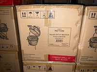 Patton kamado houtskool bbq 13inch mat zwart (55cce184) - afbeelding 3 van  3