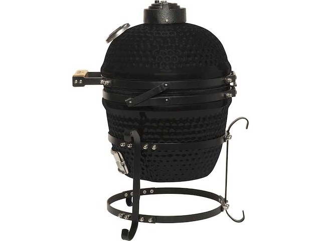 Patton kamado houtskool bbq 13inch mat zwart (55cce184) - afbeelding 3 van  5