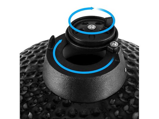 Patton kamado houtskool bbq 13inch zwart (55cce202) - afbeelding 6 van  7