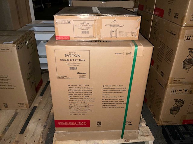 Patton kamado houtskool bbq 21 inch zwart (55cce301) - afbeelding 4 van  4