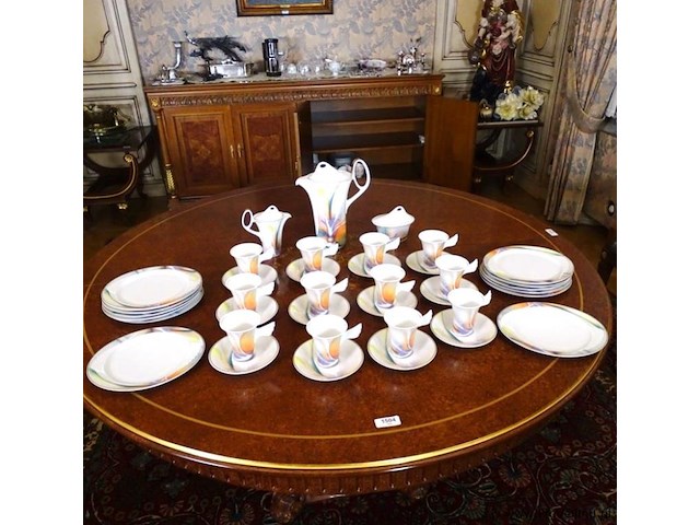 Paul wunderlich voor rosenthal. theeservies uit de mythos-serie. jaren 80/90. - afbeelding 1 van  5